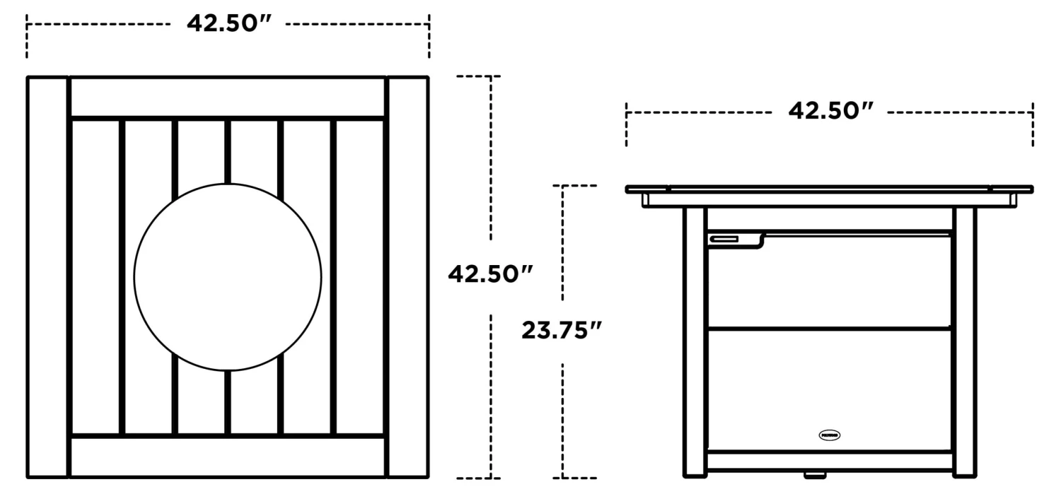 Square Fire Pit 5 Square Fire Pit - Image 3