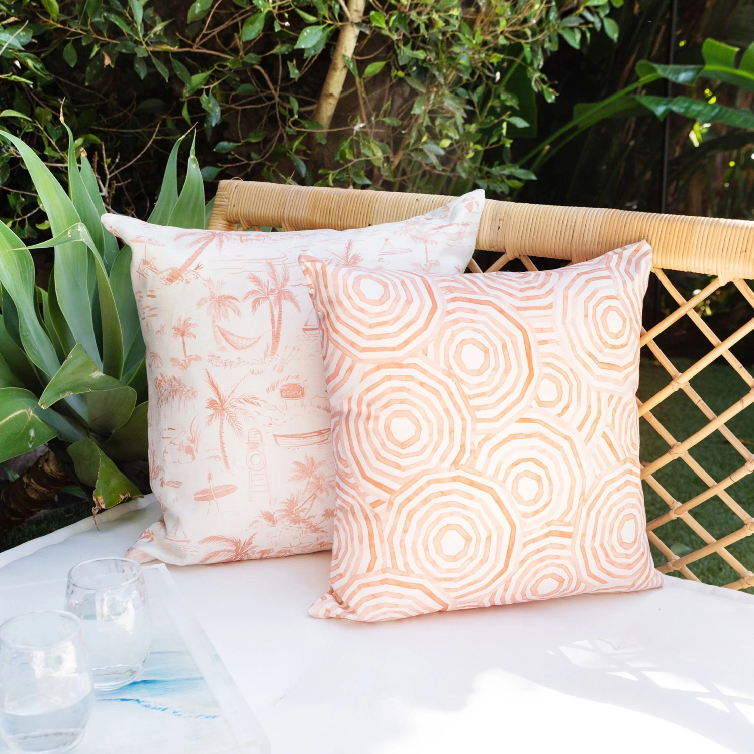 Umbrella Swirl Outdoor Pillow 7 Umbrella Swirl Outdoor Pillow - Image 5