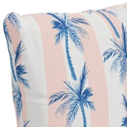 Cabana Stripe Palms Outdoor Pillow -Outdoor Home Shop Product 191360349769 Image 3