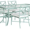 Kit 7-Pc Celadon Dining Set, White -Outdoor Home Shop Product 444726603228 Image 2