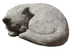 Curled Cat Statue
