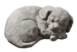 Curled Dog Statue