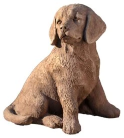 Golden Retriever Puppy Statue
