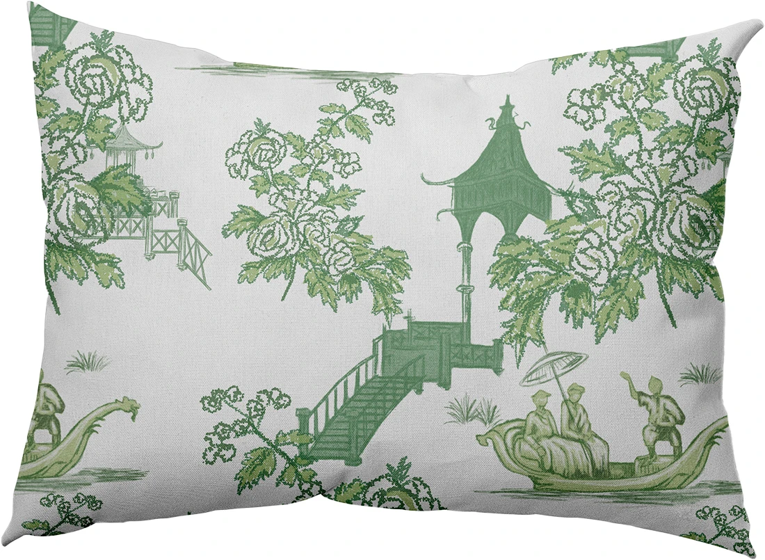 Floral Chinoiserie Pillow 3 Floral Chinoiserie Pillow