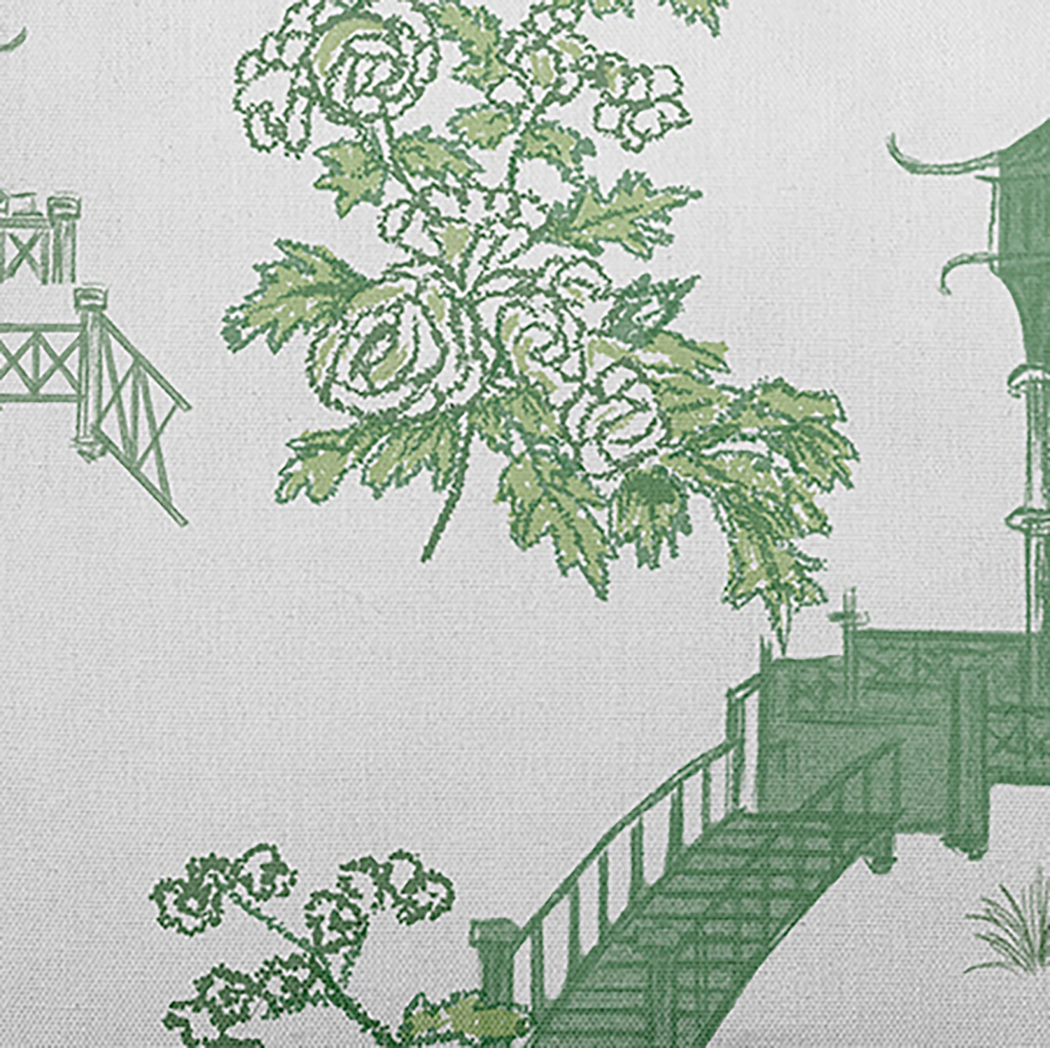 Floral Chinoiserie Pillow 4 Floral Chinoiserie Pillow - Image 2