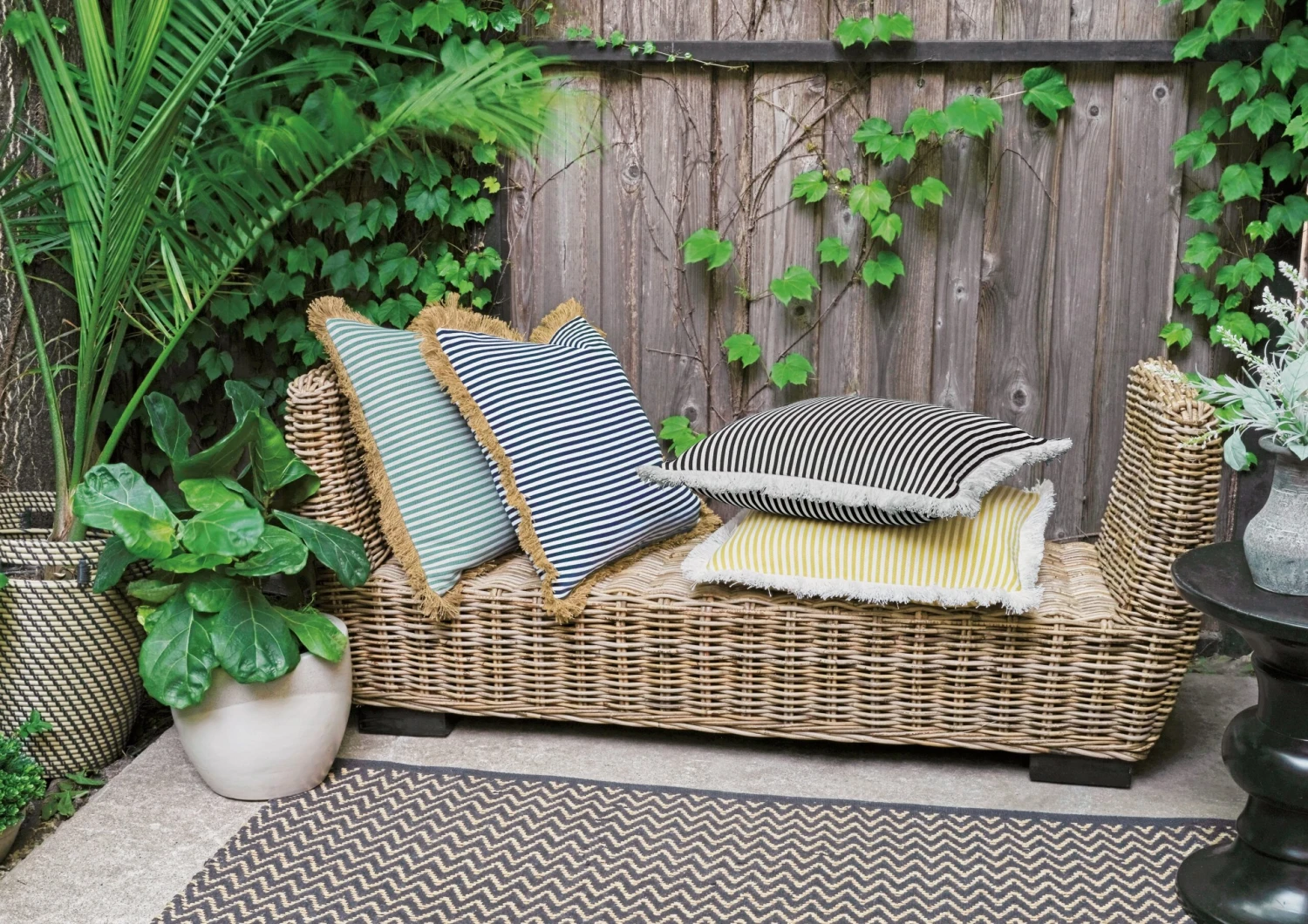 Ahoy Outdoor Fringe Pillow 5 Ahoy Outdoor Fringe Pillow - Image 3