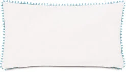 Costa 13x22 Outdoor Lumbar Pillow, White/Blue 7 Costa 13x22 Outdoor Lumbar Pillow, White/Blue -Outdoor Home Shop Product 723839495303 Image 3