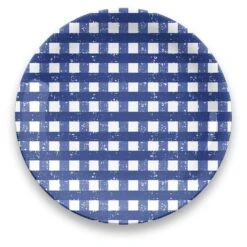 Gingham Dinner Plates