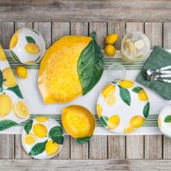 Lemon-Fresh Salad Plate -Outdoor Home Shop Product 789313745678 Image 2