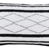 Levi Outdoor Lumbar Pillow, Black/White 2 Levi Outdoor Lumbar Pillow, Black/White -Outdoor Home Shop Product 810008114360 Image 1