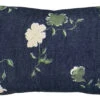 Flora Outdoor 14x20 Lumbar Pillow, Navy 1 Flora Outdoor 14x20 Lumbar Pillow, Navy -Outdoor Home Shop Product 810008114681 Image 1