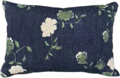 Flora Outdoor 14x20 Lumbar Pillow, Navy