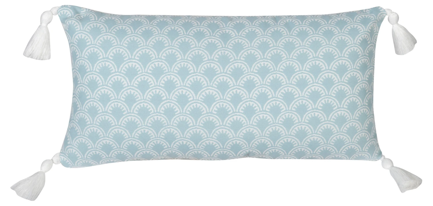 Scallop Outdoor Lumbar Pillow 3 Scallop Outdoor Lumbar Pillow