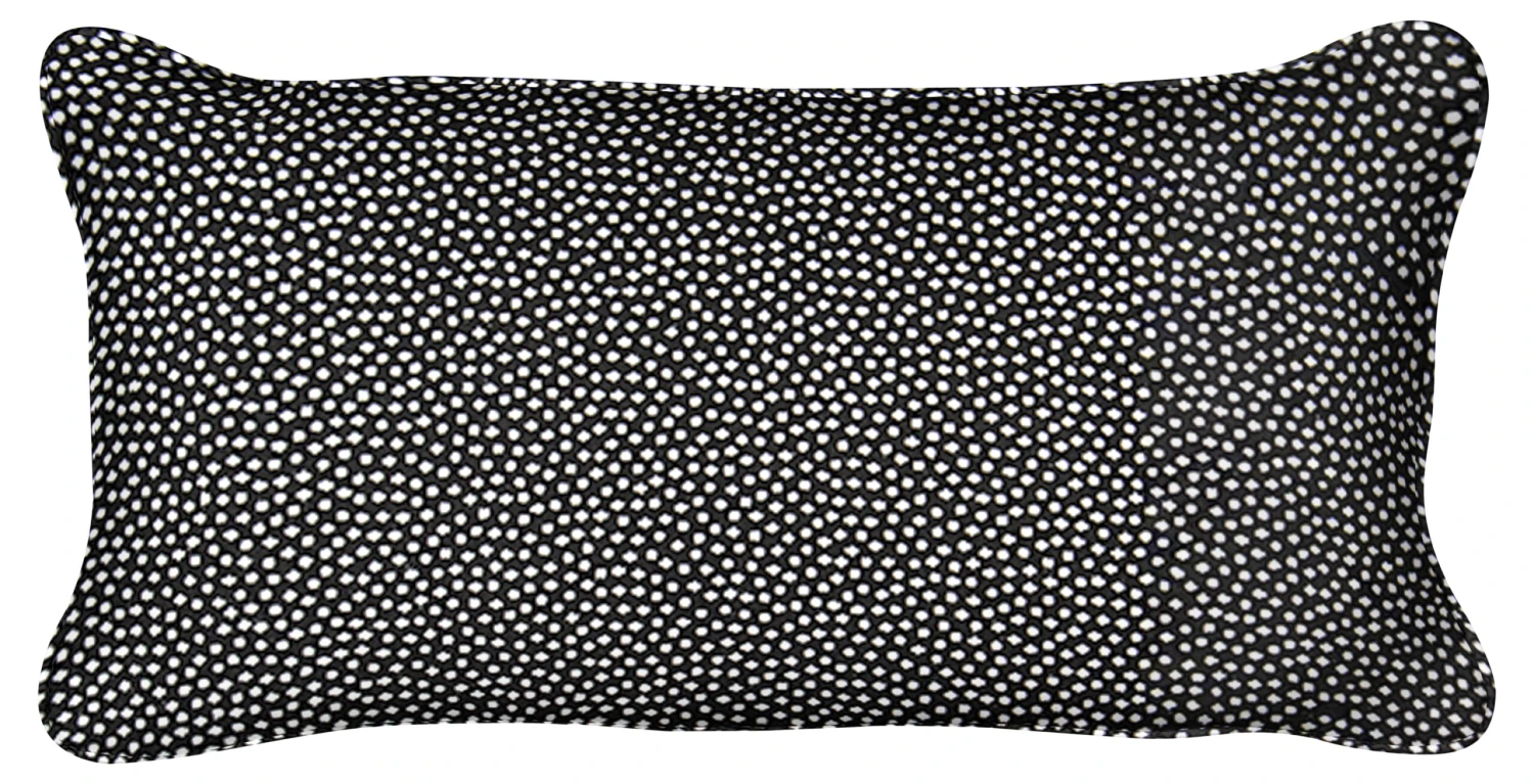 Tuck 12x21 Outdoor Lumbar Pillow, Onyx 3 Tuck 12x21 Outdoor Lumbar Pillow, Onyx