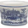 10.5" Ceramic Planter, Blue/White -Outdoor Home Shop Product AAM13986 Image 1