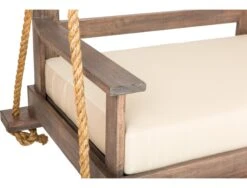 93" Porch Swing, Weathered Brown/ Cream 13 93" Porch Swing, Weathered Brown/ Cream -Outdoor Home Shop Product CDP10010 Image 5