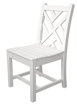 Chippendale Dining Side Chair, White