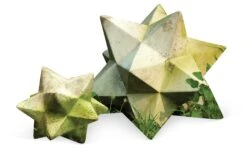 22" Zinc Star, White Moss -Outdoor Home Shop Product HQV10028 Image 2