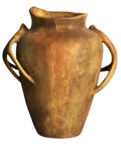 24" Deer-Horn-Handle Pot, Sandstone