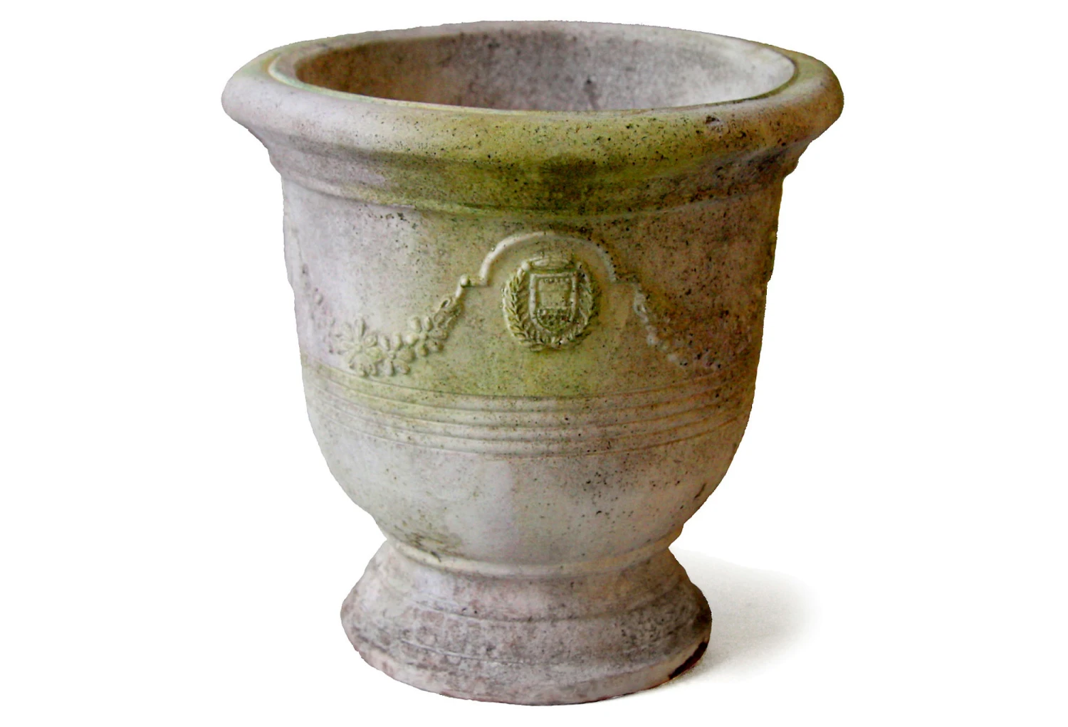 10" Garland Wreath Bowl, White Moss 3 10" Garland Wreath Bowl, White Moss