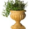 21" Fluted Urn, Brown 1 21" Fluted Urn, Brown -Outdoor Home Shop Product HQV10119 Image 1
