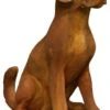 20" Sitting Puppy Statue, Sandstone -Outdoor Home Shop Product HQV10126 Image 1