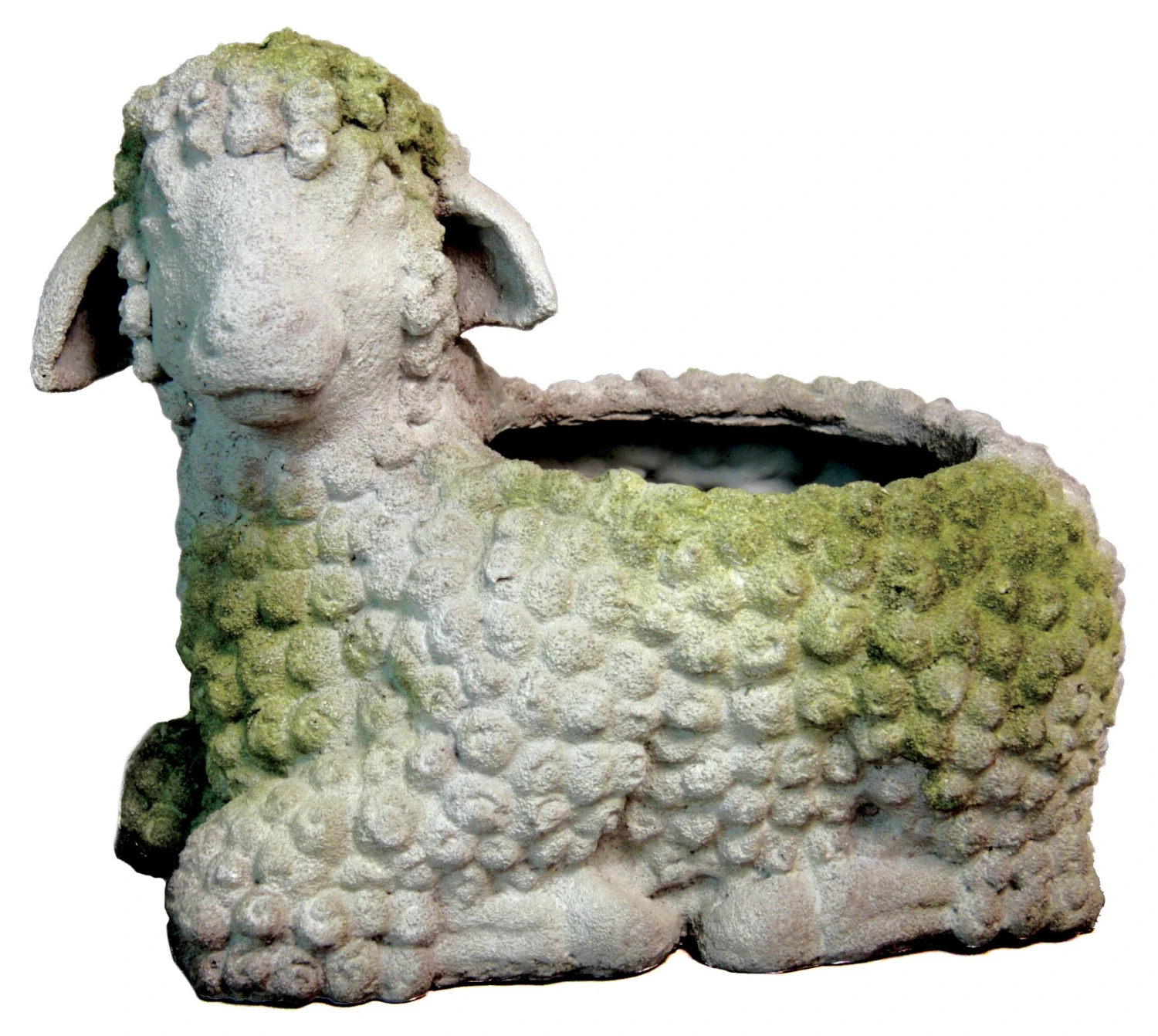 15" Lamb Planter, White Moss 3 15" Lamb Planter, White Moss