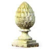 11" Artichoke Finial, White Moss -Outdoor Home Shop Product HQV10152 Image 1