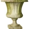 22" Classical Urn, White Moss -Outdoor Home Shop Product HQV10180 Image 1