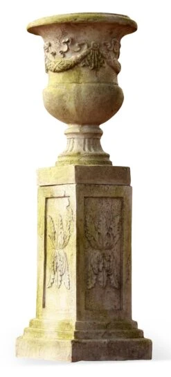 24" Giardino Urn, White Moss 7 24" Giardino Urn, White Moss -Outdoor Home Shop Product HQV10188 Image 3