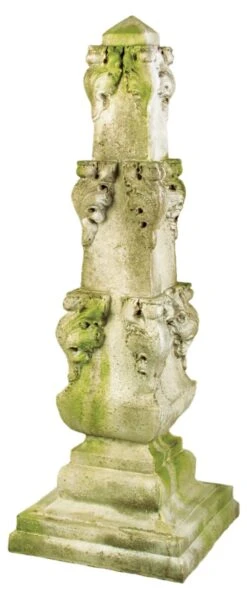 36" Parisian Obelisk, White Moss