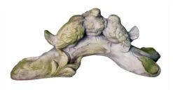 21" Three Birds Of A Feather, White Moss