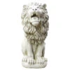 30" Roman Estate Lion, Antiqued Stone 2 30" Roman Estate Lion, Antiqued Stone -Outdoor Home Shop Product HQV10416 Image 1