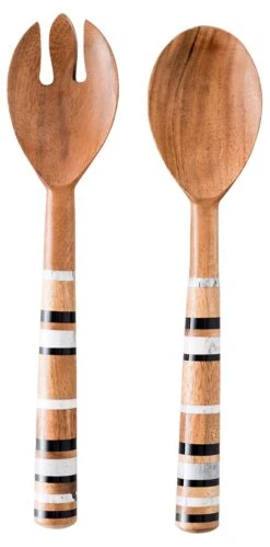 Stonewood Stripe Salad Server Set