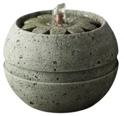 11" Rosette Fountain, Alpine Stone