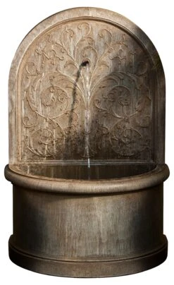 40.5" Corsini Wall Fountain, Limestone