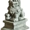 8" Right Facing Temple Foo Dog, Gray -Outdoor Home Shop Product KYK10134 Image 1