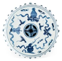 Eight-Immortals Garden Stool, Navy -Outdoor Home Shop Product LOA01276 Image 3