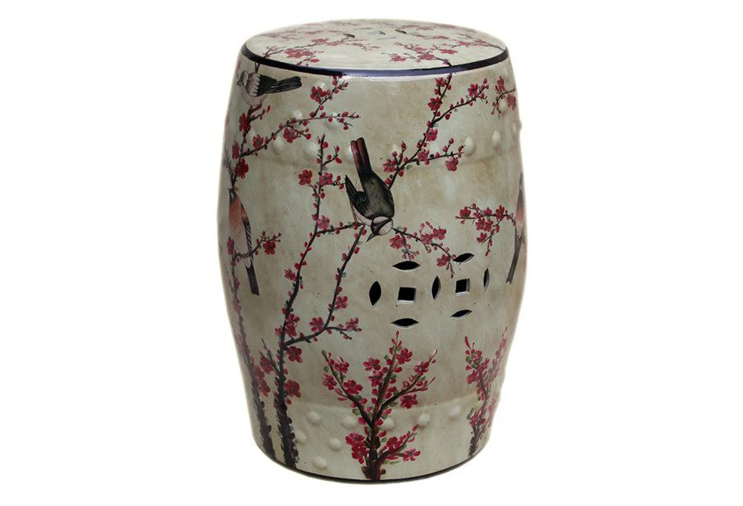 Magpie Cherry Garden Stool 3 Magpie Cherry Garden Stool