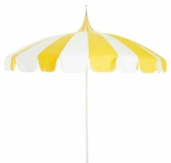 Pagoda Patio Umbrella, Aruba/White