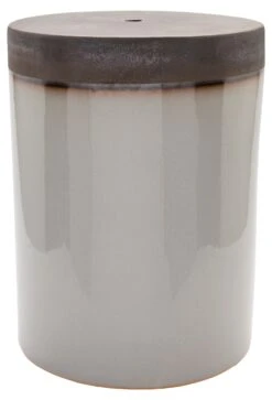 Finn Garden Stool, Gray/Brown