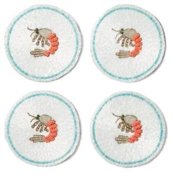 Shrimp Coasters -Outdoor Home Shop Product VTO10073 Image 3