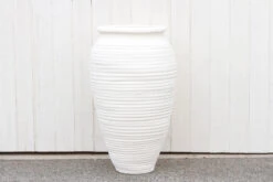 Tall Terracotta White Planter -Outdoor Home Shop vmf vendor KWY 4942102 1674083652148 338559