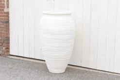 Tall Terracotta White Planter -Outdoor Home Shop vmf vendor KWY 4942102 1674083655299 527800