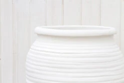 Tall Terracotta White Planter -Outdoor Home Shop vmf vendor KWY 4942102 1674083657781 496768