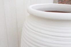 Tall Terracotta White Planter -Outdoor Home Shop vmf vendor KWY 4942102 1674083660499 107021