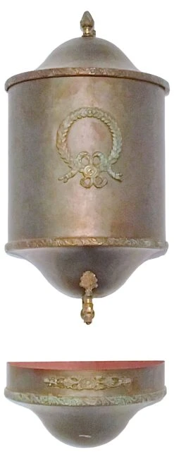 Antique Laurel Wreath Steel Lavabo