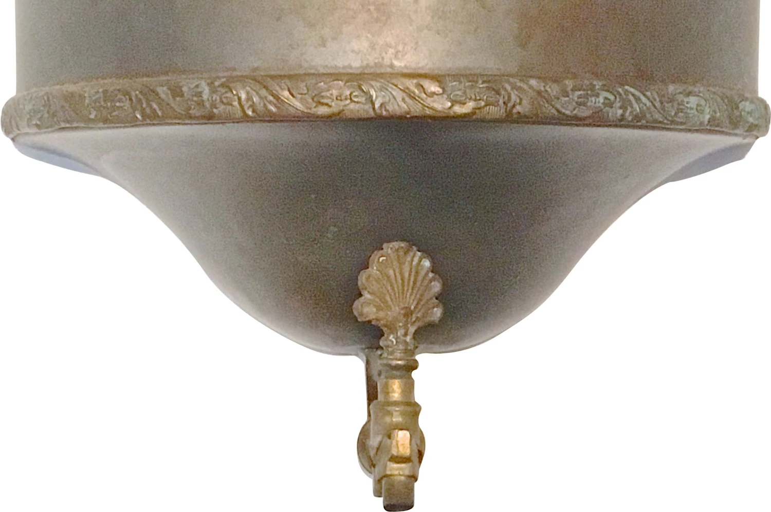 Antique Laurel Wreath Steel Lavabo 8 Antique Laurel Wreath Steel Lavabo - Image 6